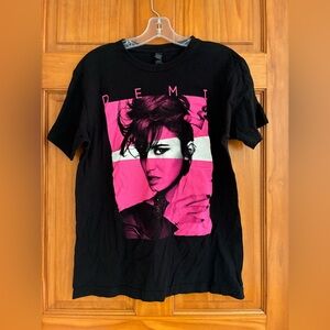 Vintage Demi Lovato The Neon Lights Tour 2014 T-Shirt Size Medium